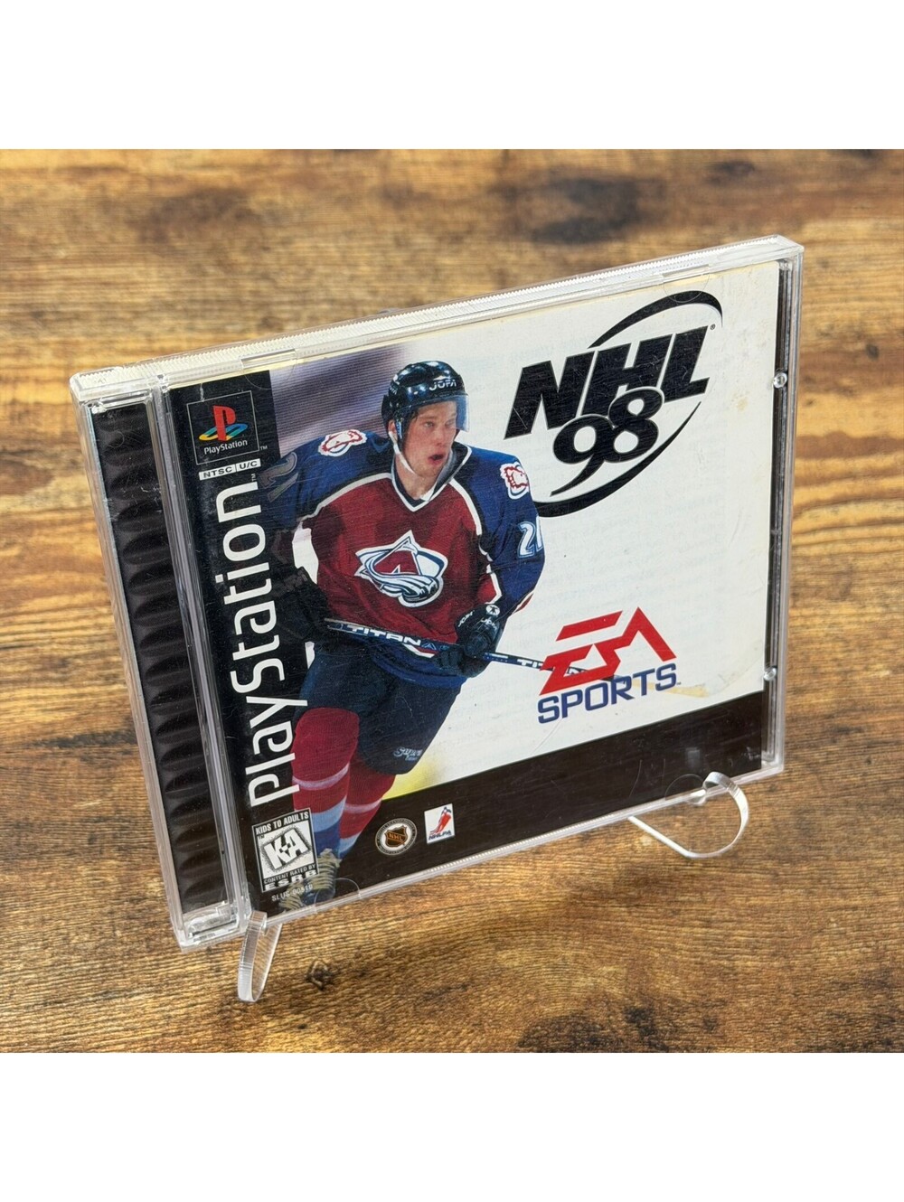 NHL 98 PS1 1997 Black Label Complete CIB EA Sports Hockey Peter Forsberg 1990s